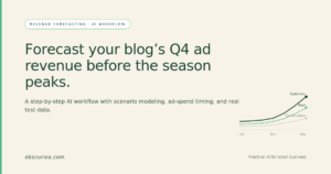Blog Q4 Revenue Forecast: AI Workflow in 3 Hours