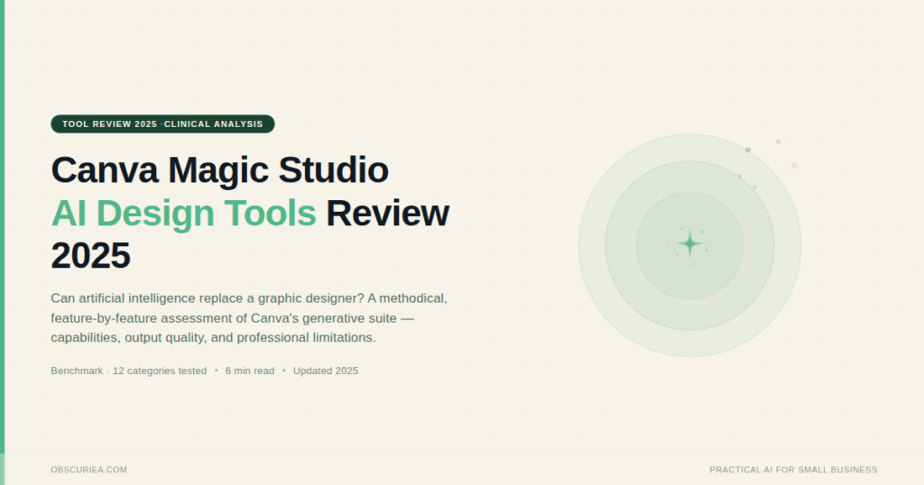 Canva Magic Studio AI design tools review 2025 — can AI replace a graphic designer