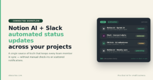 Notion AI + Slack: Self-Managing Project System