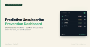 Predictive Unsubscribe Prevention: Stop Churn Before It Happens