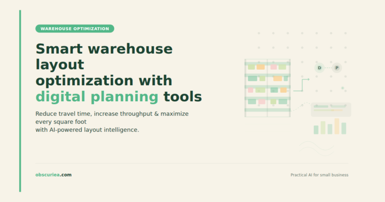 Smart warehouse layout optimization with digital planning tools